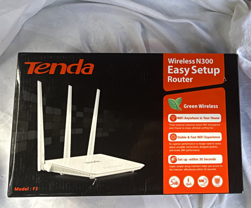 Tenda wireless n300 router - f3,