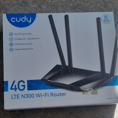 Cudy lt400 lte n300 fi - 4g, wi‑fi